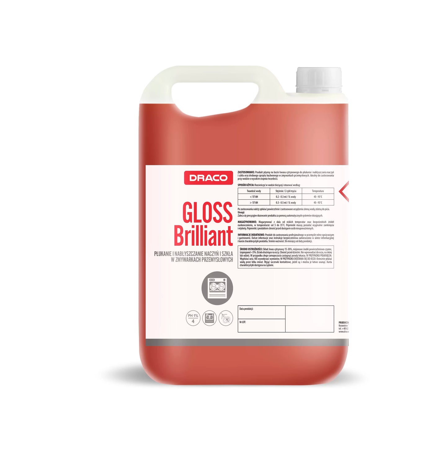 GLOSS Brilliant indų ir stiklo skalavimo bei blizginimo priemonė