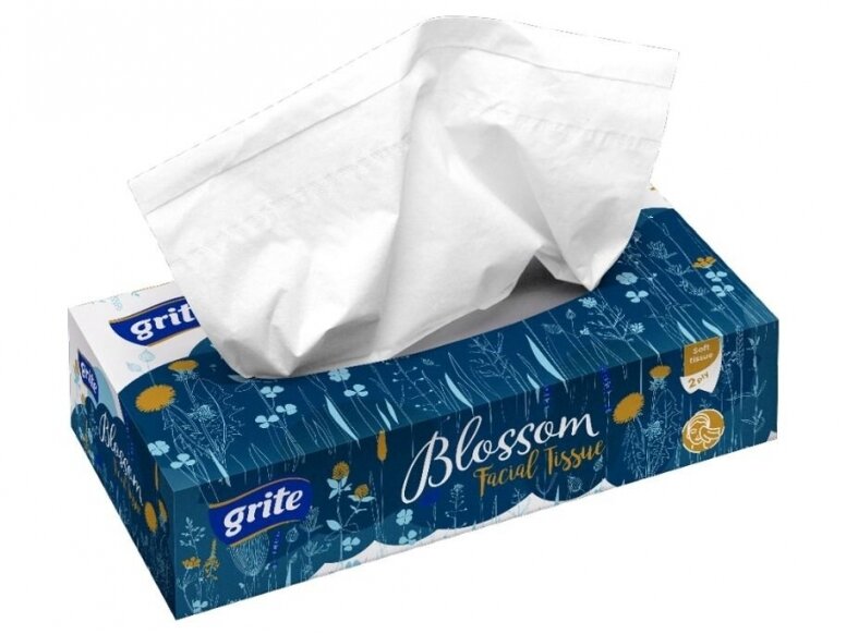 Kosmetinės servetėlės Grite Blossom 80 vnt
