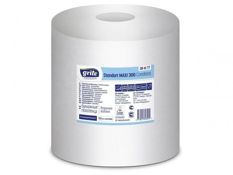 Popieriniai rankšluosčiai Grite Standart Maxi 300 Coreless