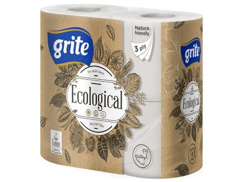 Tualetinis popierius Plius Ecological 4 vnt